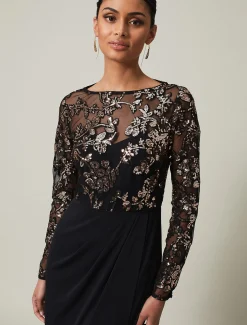 Jacinta Sequin Jersey Maxi Dress