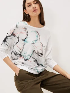 Jade Print Knit Jumper