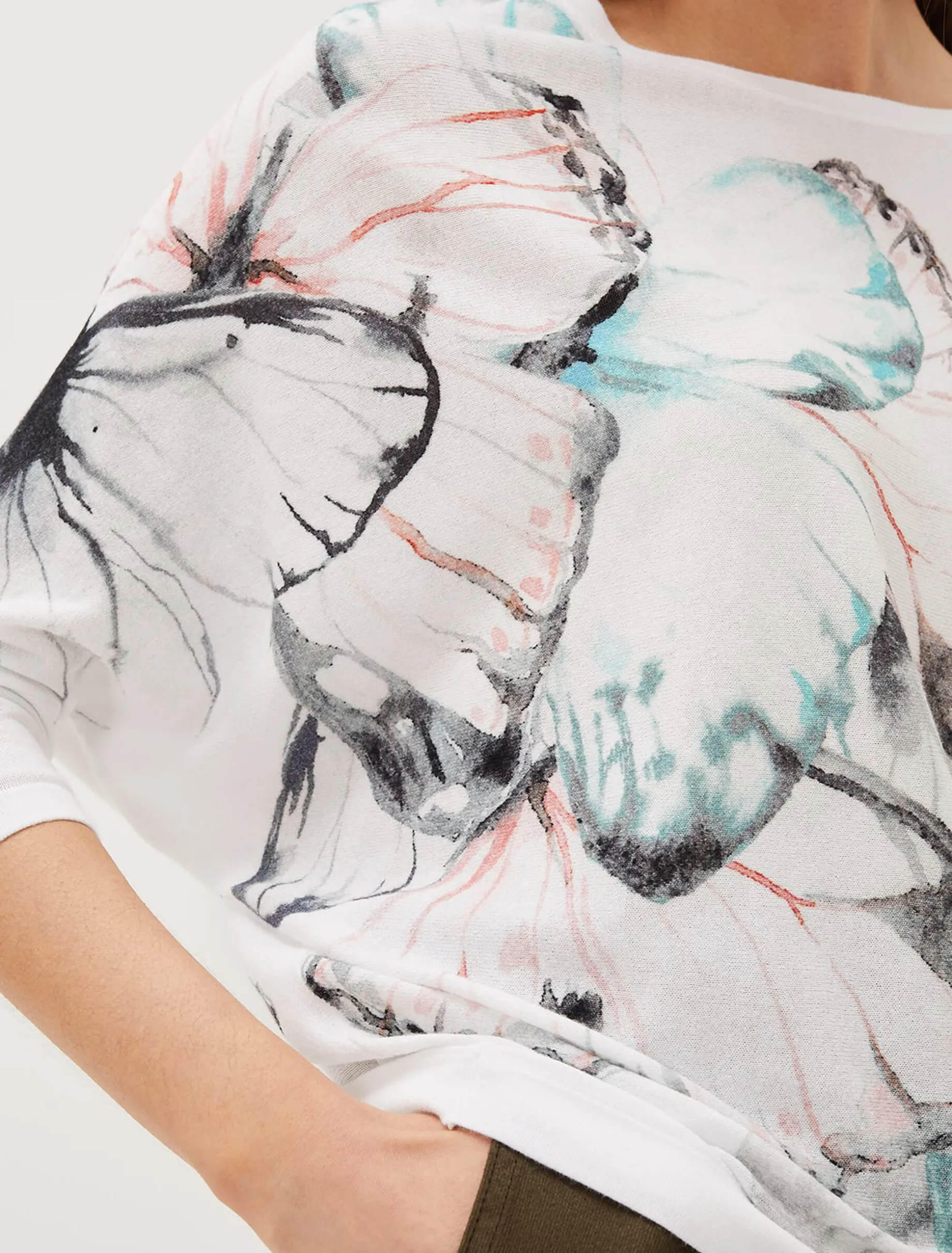 Jade Print Knit Jumper