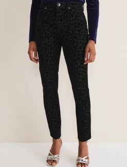 Jaimie Flocked Jeans