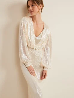 Jamila Sequin Overlay Maxi Dress