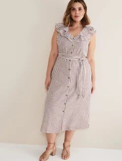 Jamilla Striped Midi Dress