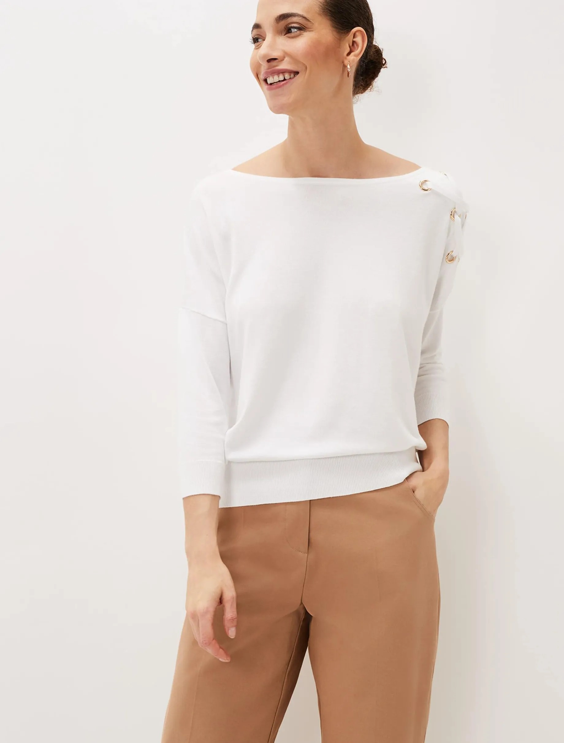 Janette Eyelet Knit Jumper