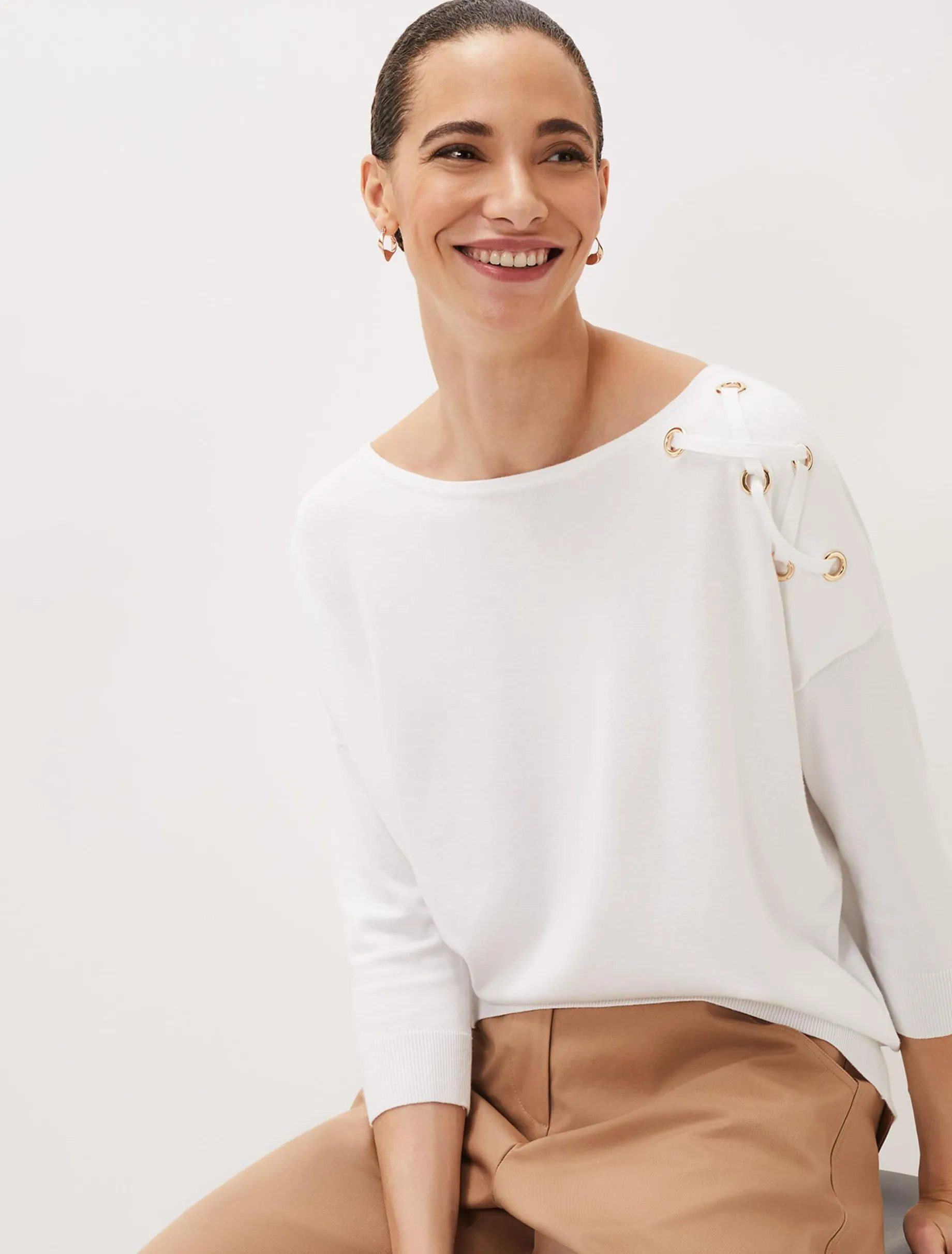 Janette Eyelet Knit Jumper