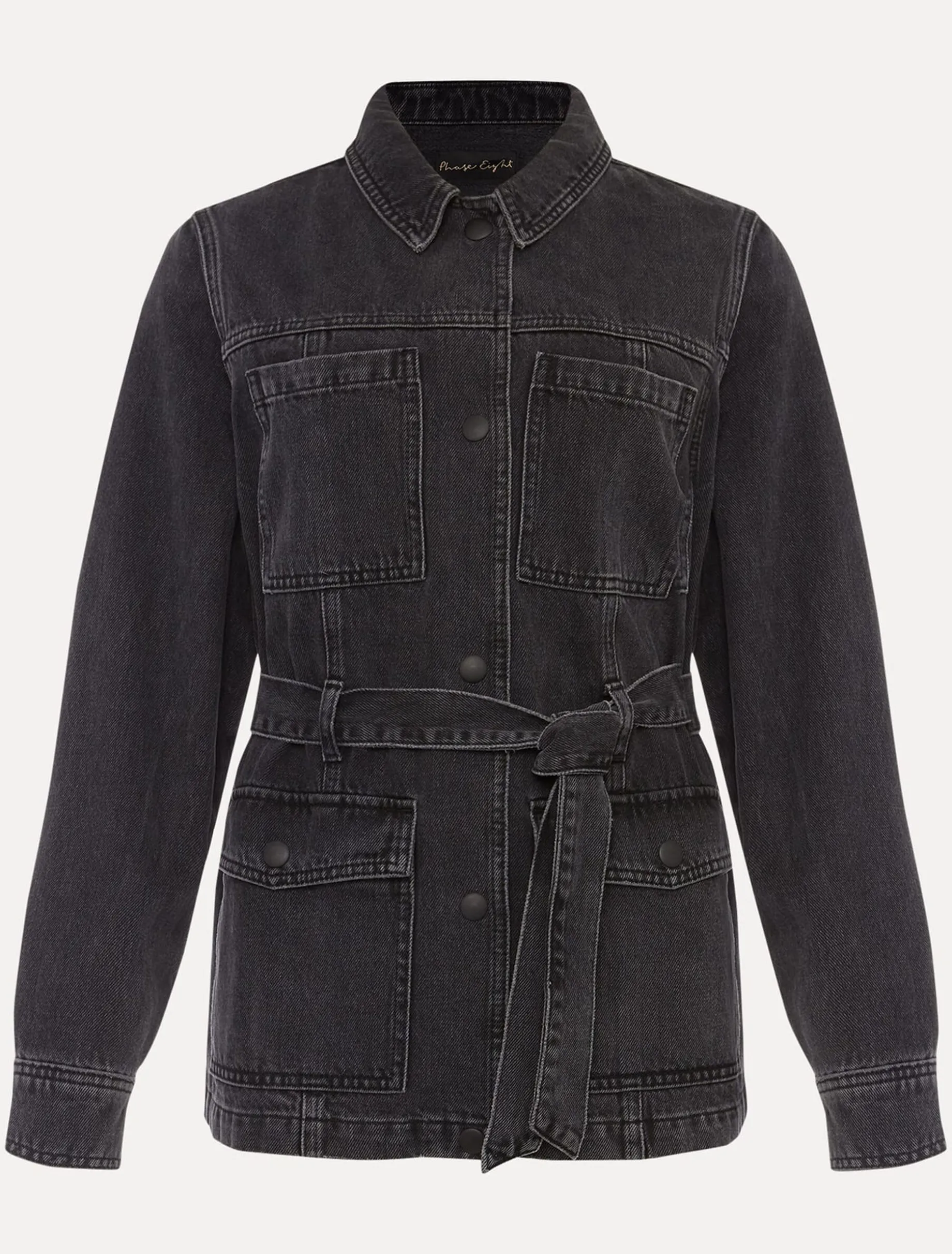 Jannah Denim Belted Shacket