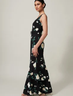 Jazmina Belted Tiered Dress