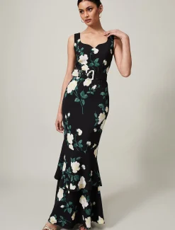 Jazmina Belted Tiered Dress