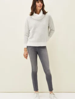 Jess Chevron Jacquard Chunky Jumper