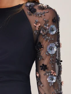 Jody Sequin Sleeve Maxi Dress