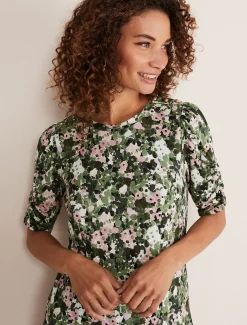 Jolee Printed Jersey Dress