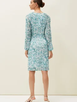 Jolie Swirl Mesh Dress