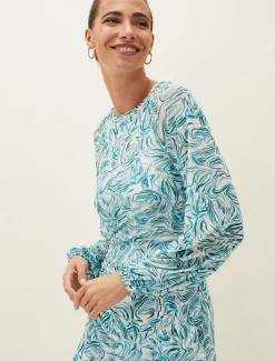 Jolie Swirl Mesh Dress