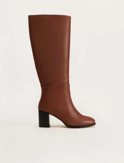 Jordan Leather Long Knee Boots