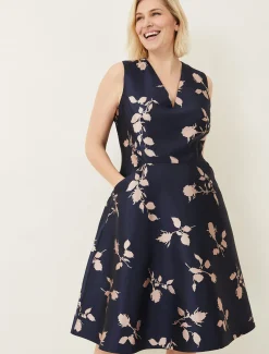 Jordyn Jacquard Fit And Flare Dress