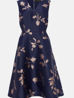 Jordyn Jacquard Fit And Flare Dress