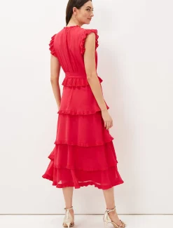Josephina Tiered Midi Dress
