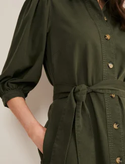 Josephine Denim Puff Sleeve Dress