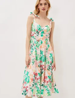 Joyce Printed Fit & Flare Dress