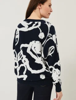Judie Jacquard Rose Jumper