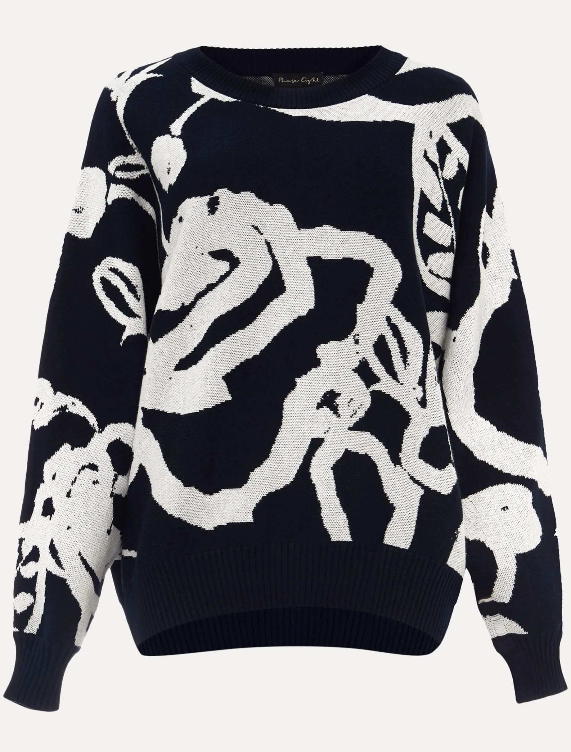 Judie Jacquard Rose Jumper