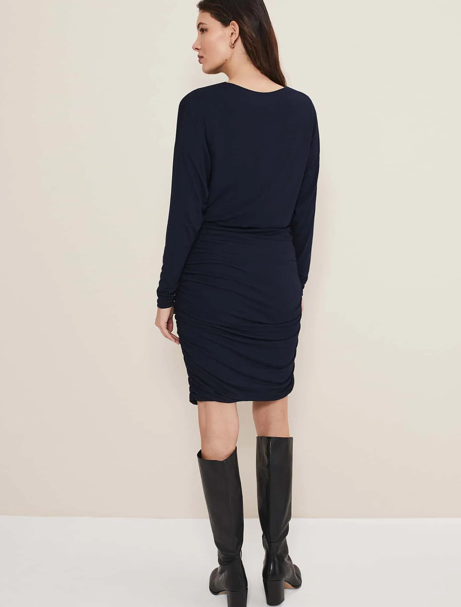 Jules Jersey Belted Batwing Dress
