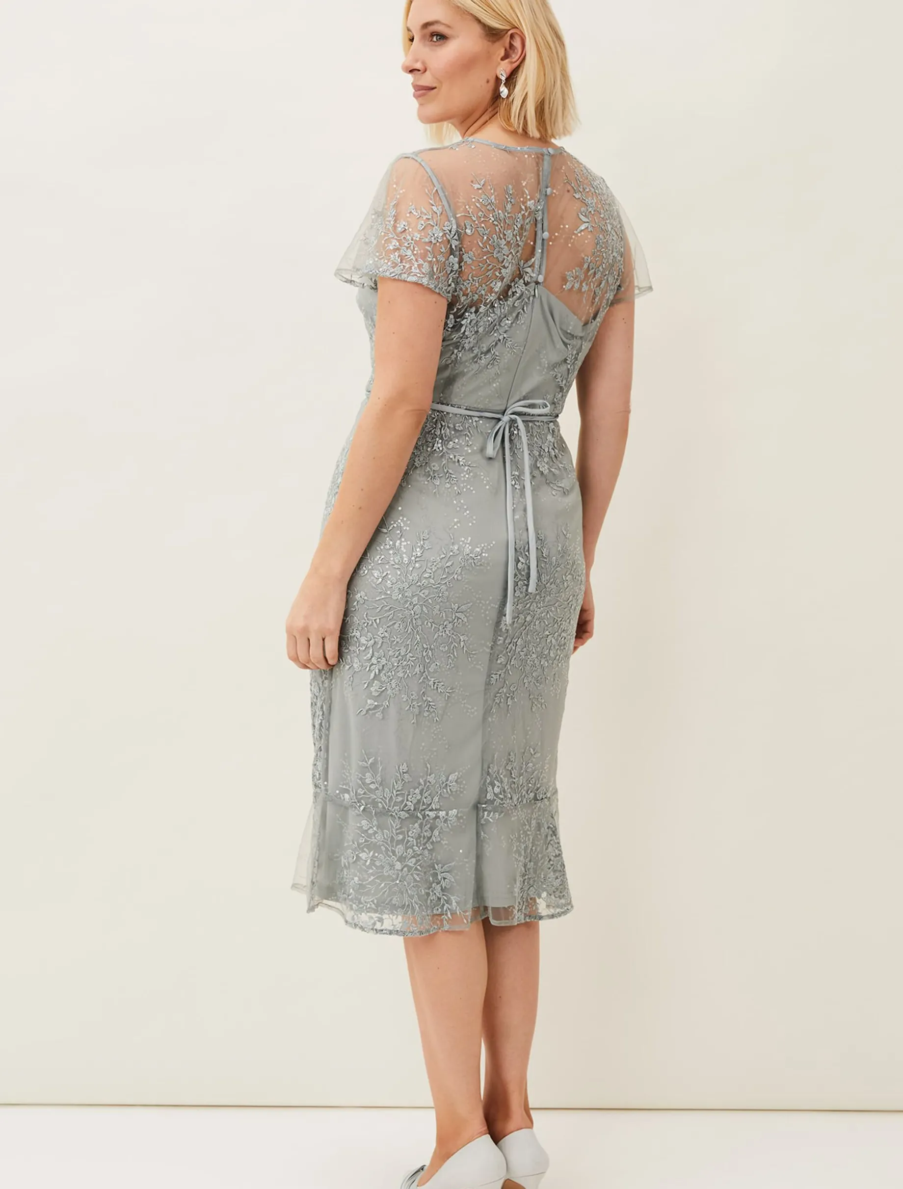 Juliana Floral Embroidered Dress