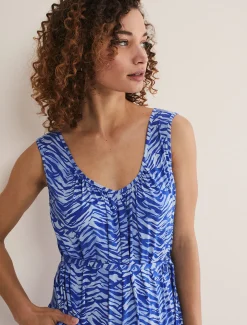 Juliana Zebra Print Jersey Jumpsuit