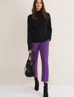 Julianna Cropped Straight Leg Trousers