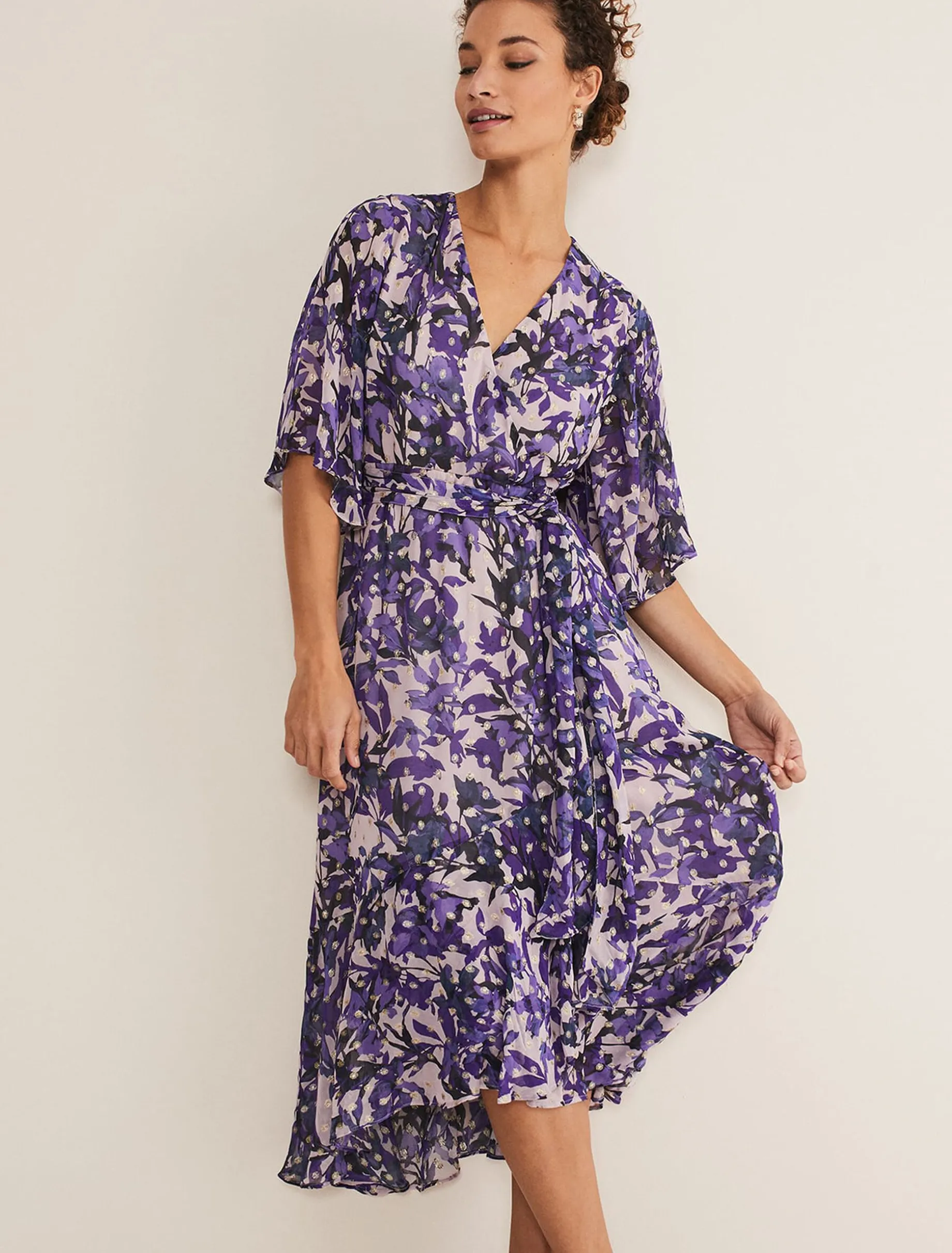 Juliette Floral Wrap Midaxi Dress