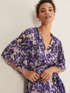 Juliette Floral Wrap Midaxi Dress