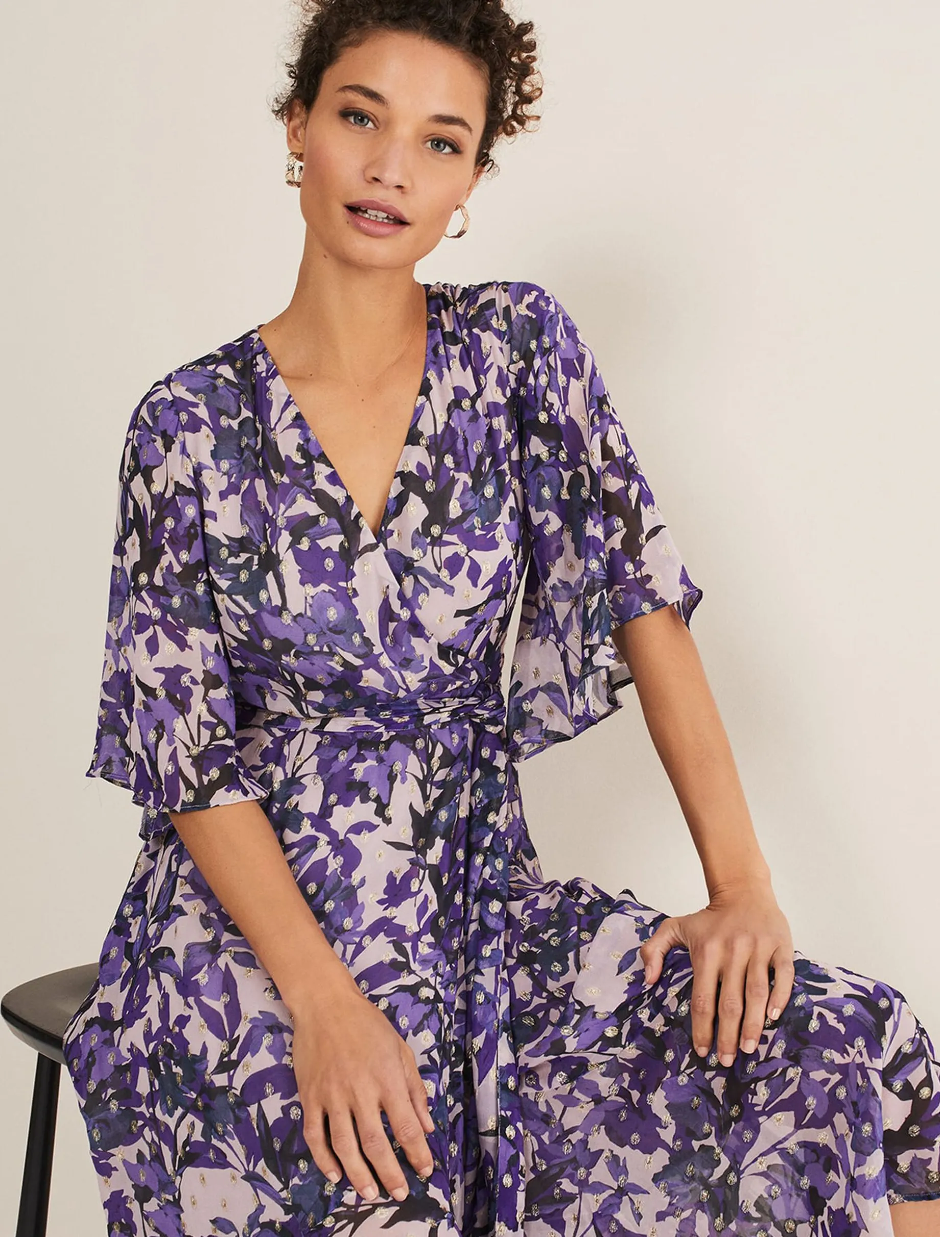 Juliette Floral Wrap Midaxi Dress