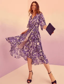 Juliette Floral Wrap Midaxi Dress