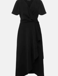 Julissa Ruffle Wrap Midi Dress