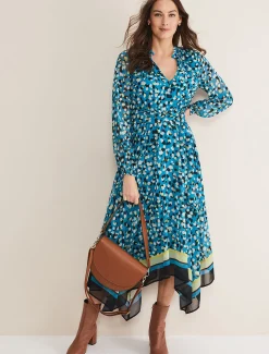 Juno Border Hem Midi Dress