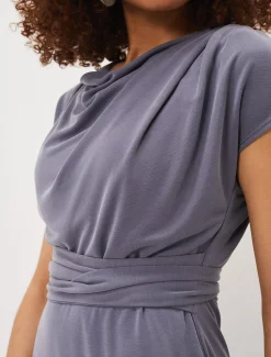 Kadence Cupro Tie Waist Dress