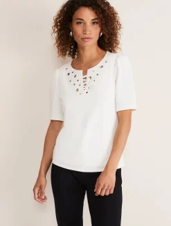 Kailee Eyelet Top
