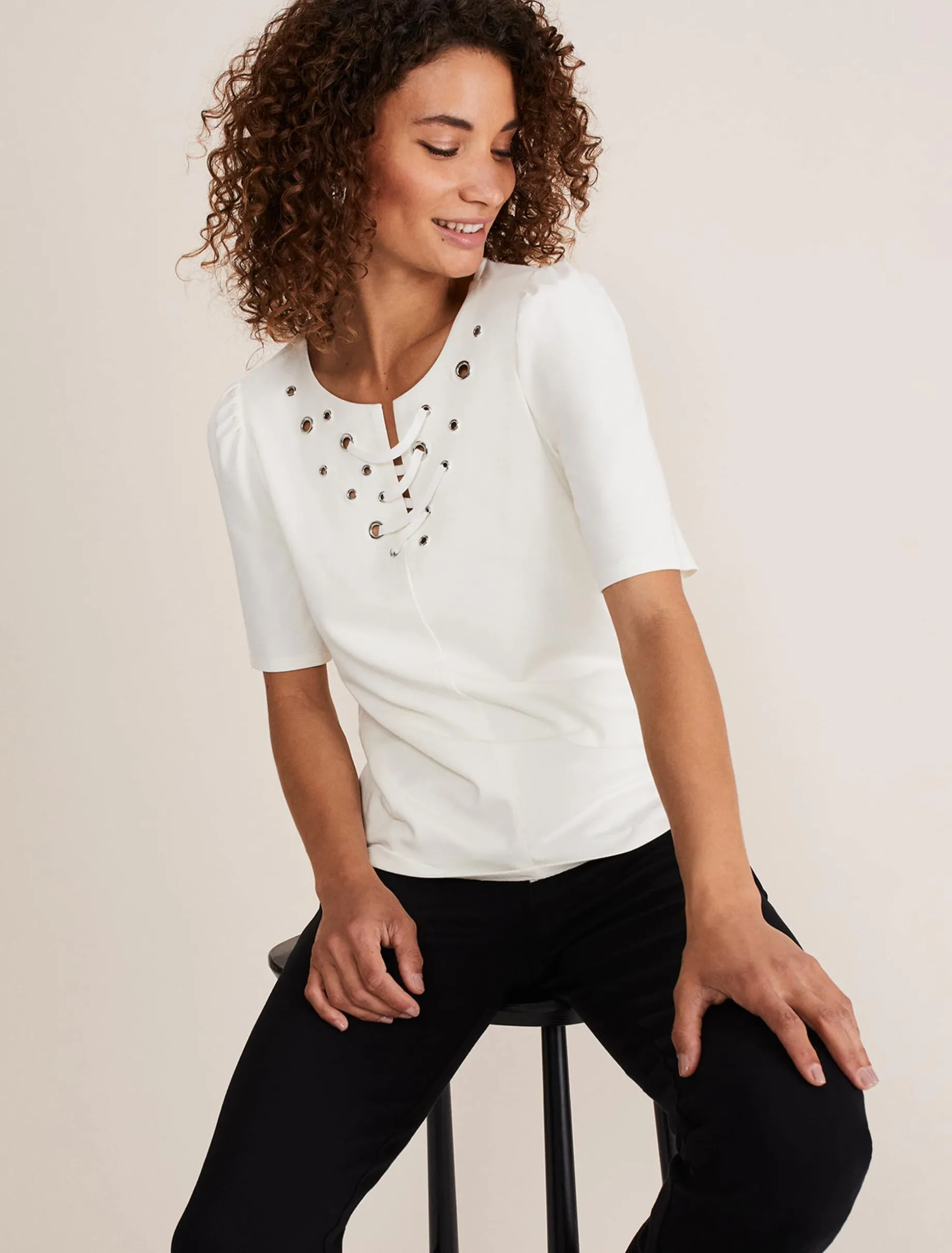 Kailee Eyelet Top