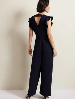 Kallie V Neck Frill Jumpsuit