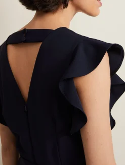 Kallie V Neck Frill Jumpsuit