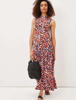 Kamilla High Neck Printed Maxi Dress