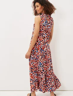 Kamilla High Neck Printed Maxi Dress