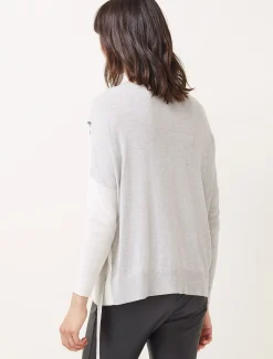 Karina D-Ring Colourblock Fine Knit Jumper