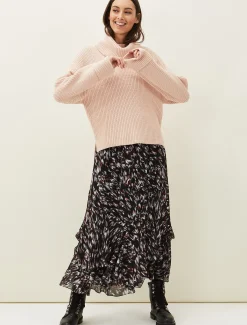 Karine Chunky Roll Neck Jumper