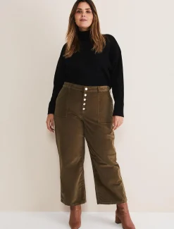 Karlie Button Through Corduroy Jeans