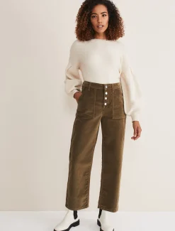 Karlie Button Through Corduroy Jeans