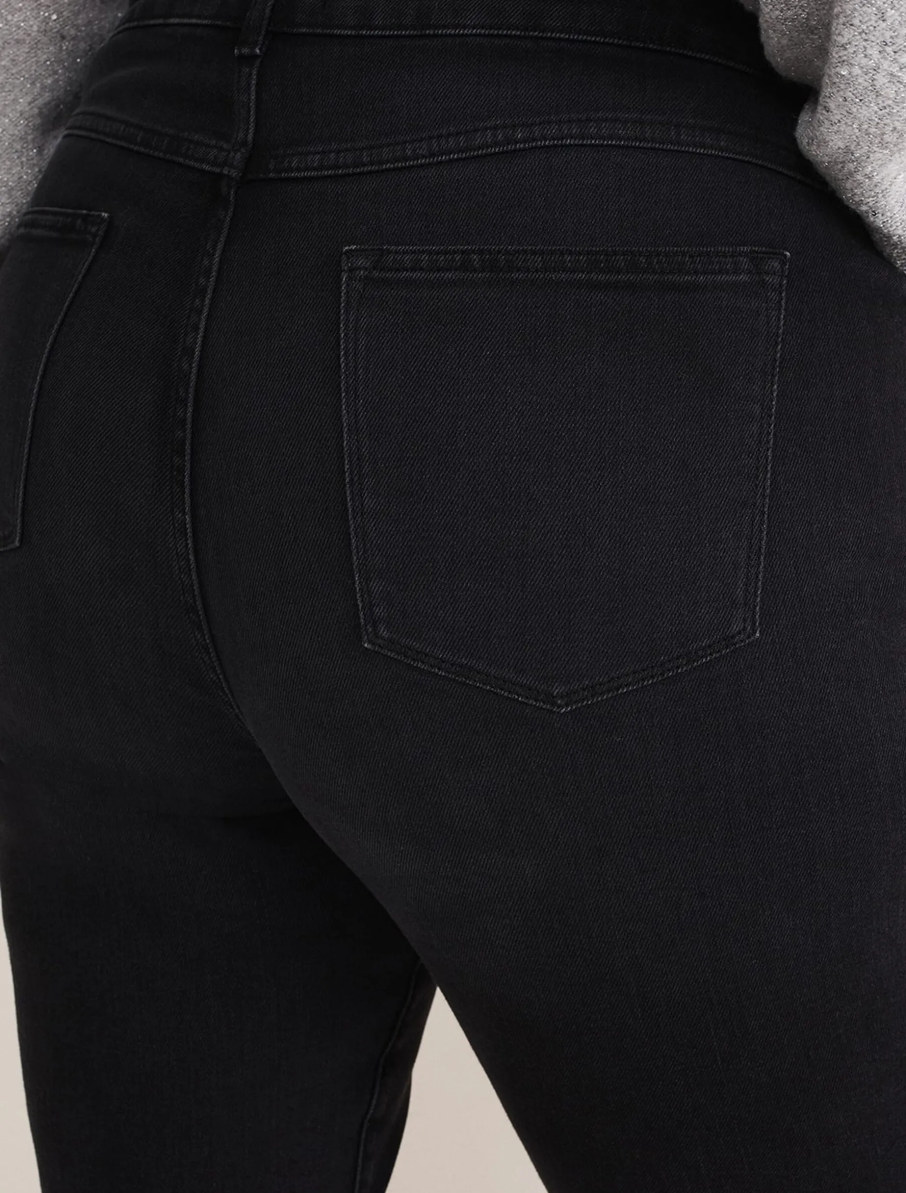 Karlie Button Through Straight Leg Jeans