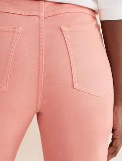 Karlie Button Through Straight Leg Jeans