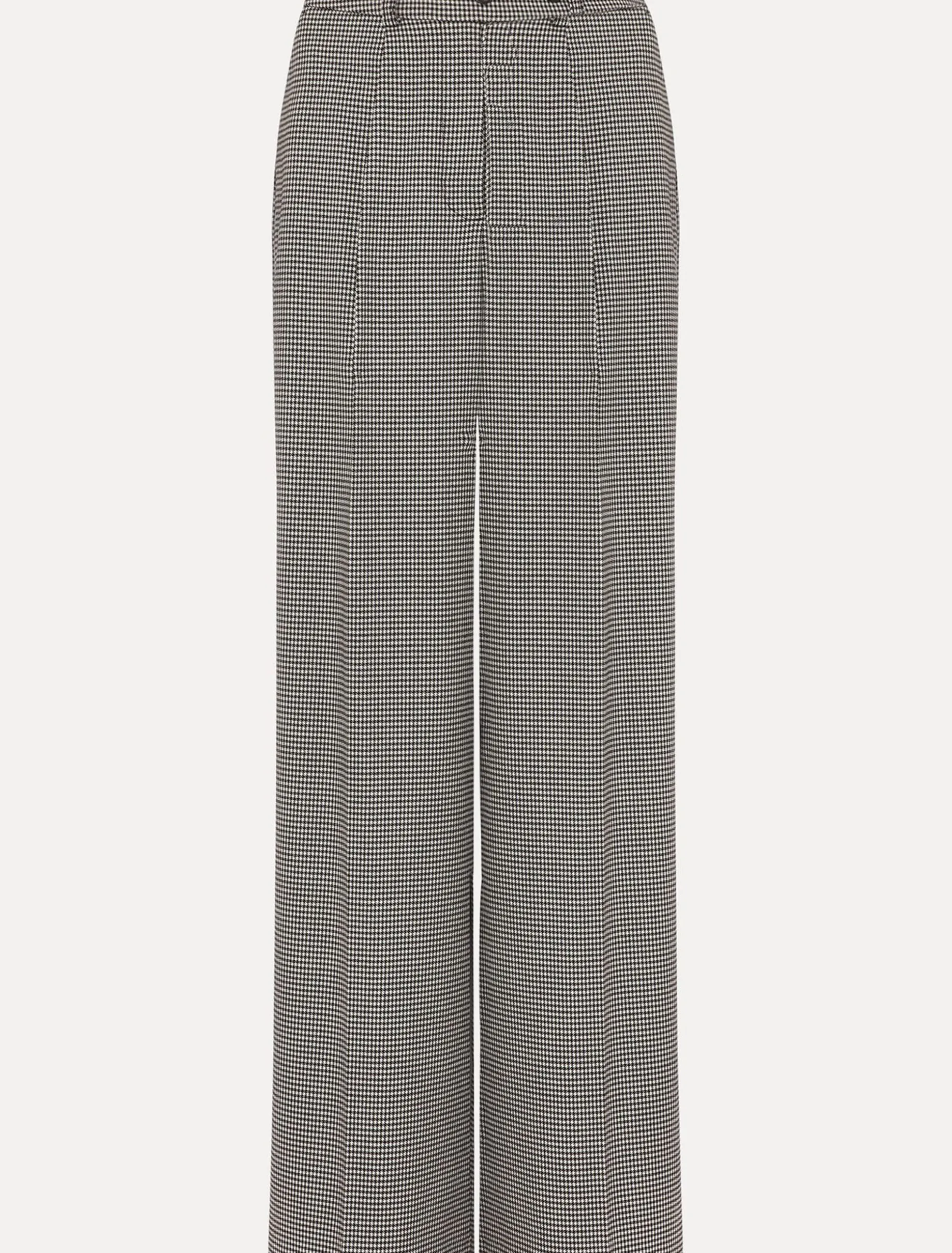 Karrie Dogtooth Wide Leg Trouser