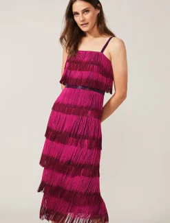 Katalina Dip Dye Fringe Dress