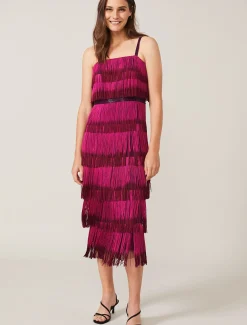 Katalina Dip Dye Fringe Dress
